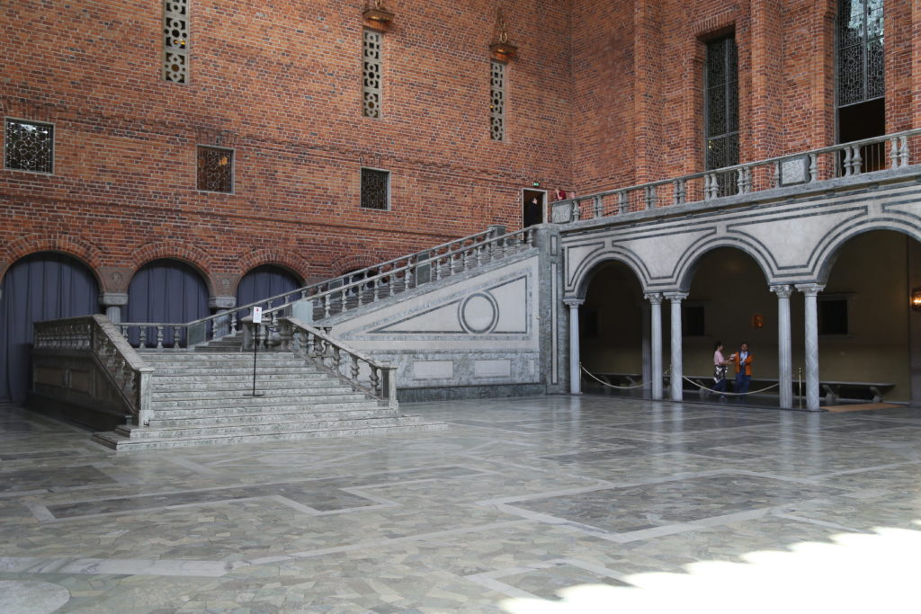 Stoccolma, il Municipio. Il luogo dove vengono consegnati i primi Nobel.