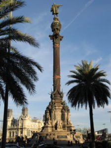 Il monumento a Cristoforo Colombo.