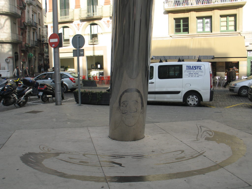 Dalì sulla Ramblas.