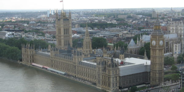 Westminster vista dal London Eye