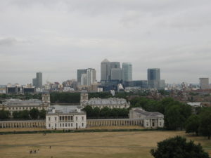 Panorama dall’osservatorio di Greenwich.