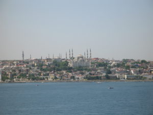 Istanbul, vista dal Bosforo.