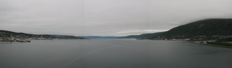 Panoramica sul Fiordo di Tromso