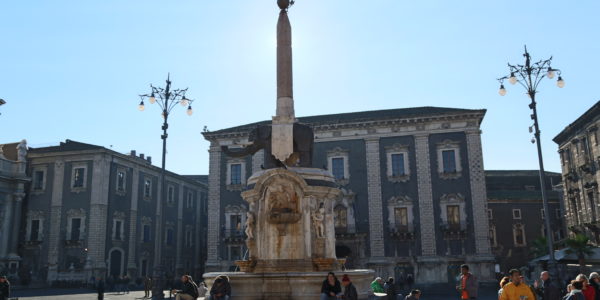 Piazza del Duomo, la fontana dell'elefante.