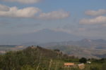 L'Etna visto da Piazza Armerina - Parco archeologico di Morgantina