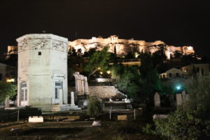 La Torre dei Venti e l'Acropoli.