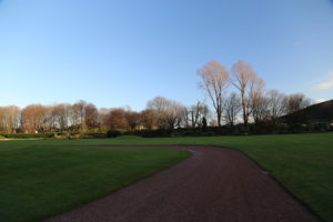 Il parco del Palace of Holyroodhouse.